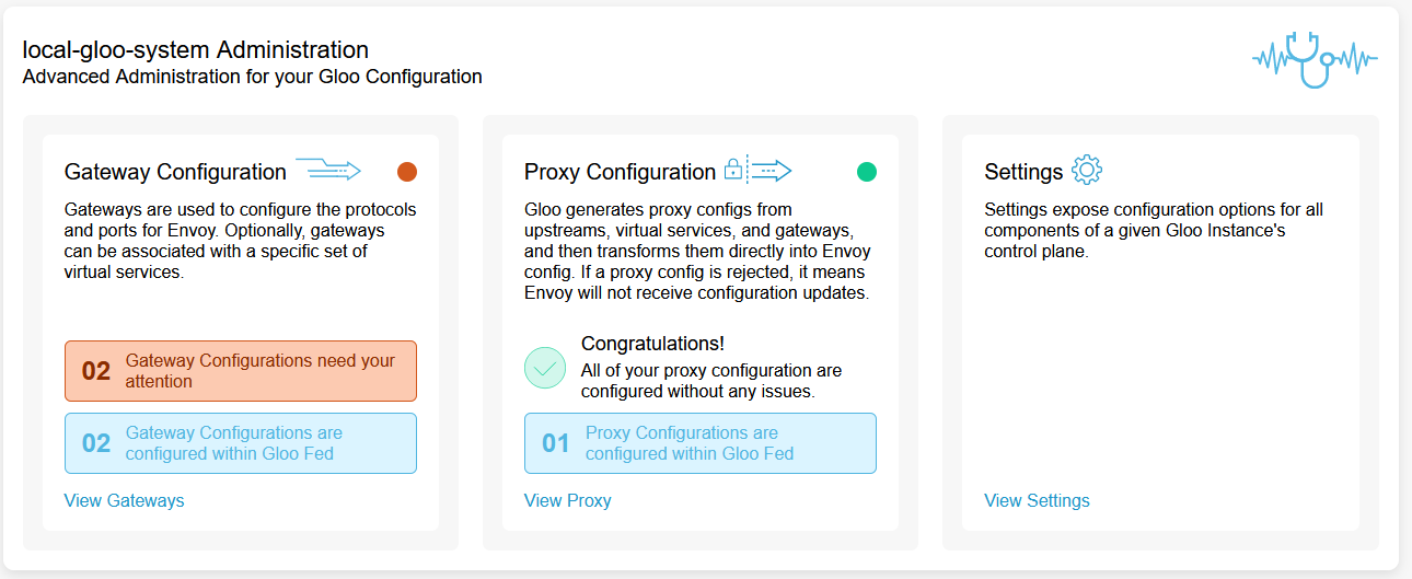 Gloo Gateway Instances Admin Settings